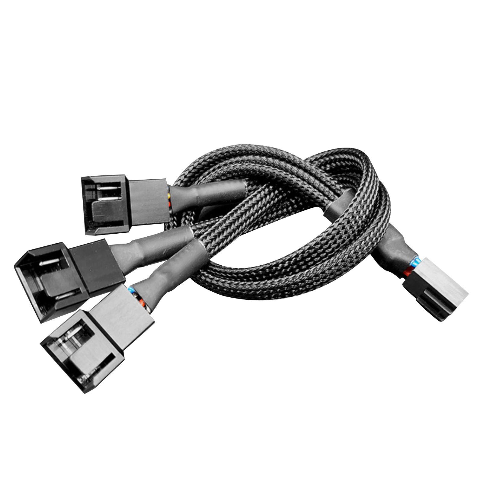 27cm 4 Pin 1 to 3 Way Cooling Fan Water Cooling PWM Fan Splitter Cable Adapter m