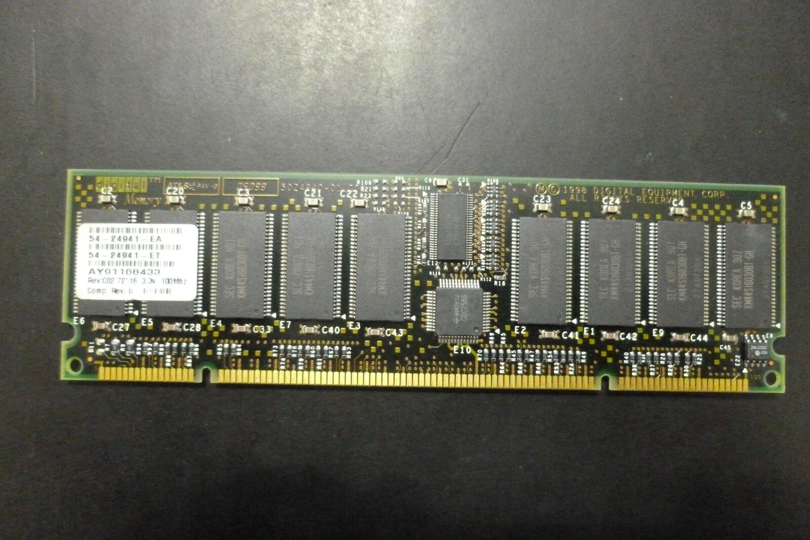 54-24941-EA  128MB 200PIN 100MHZ ECC 200PIN SDRAM MEMORY FOR DS20 / DS20E / ES40