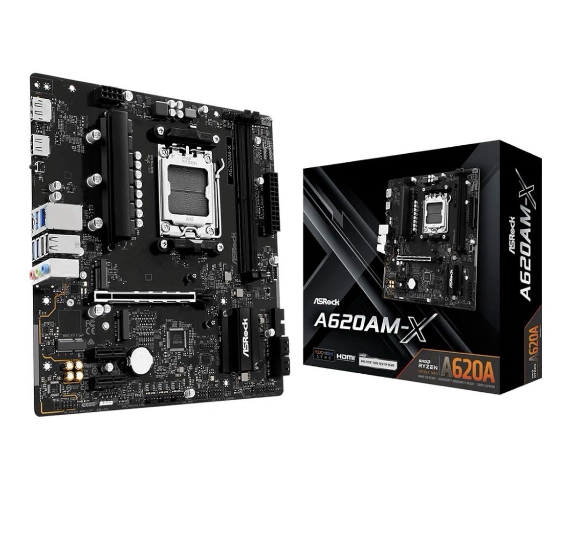 ASRock A620AM-X MicroATX Motherboard AMD Socket AM5 DDR5 SDRAM HDMI M.2