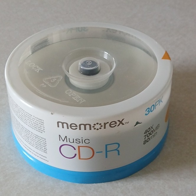 Memorex Music CD-R 30 Pack Recordable Discs 700MB 80min 40x Spindle