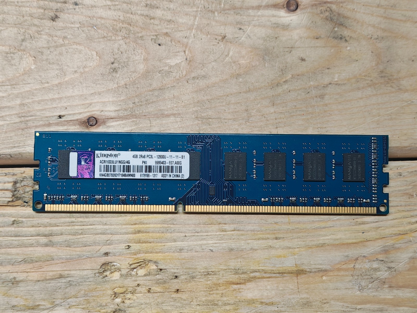 Kingston 1x4GB DDR3 1600MHz DIMM ACR16D3LU1NGG/4G
