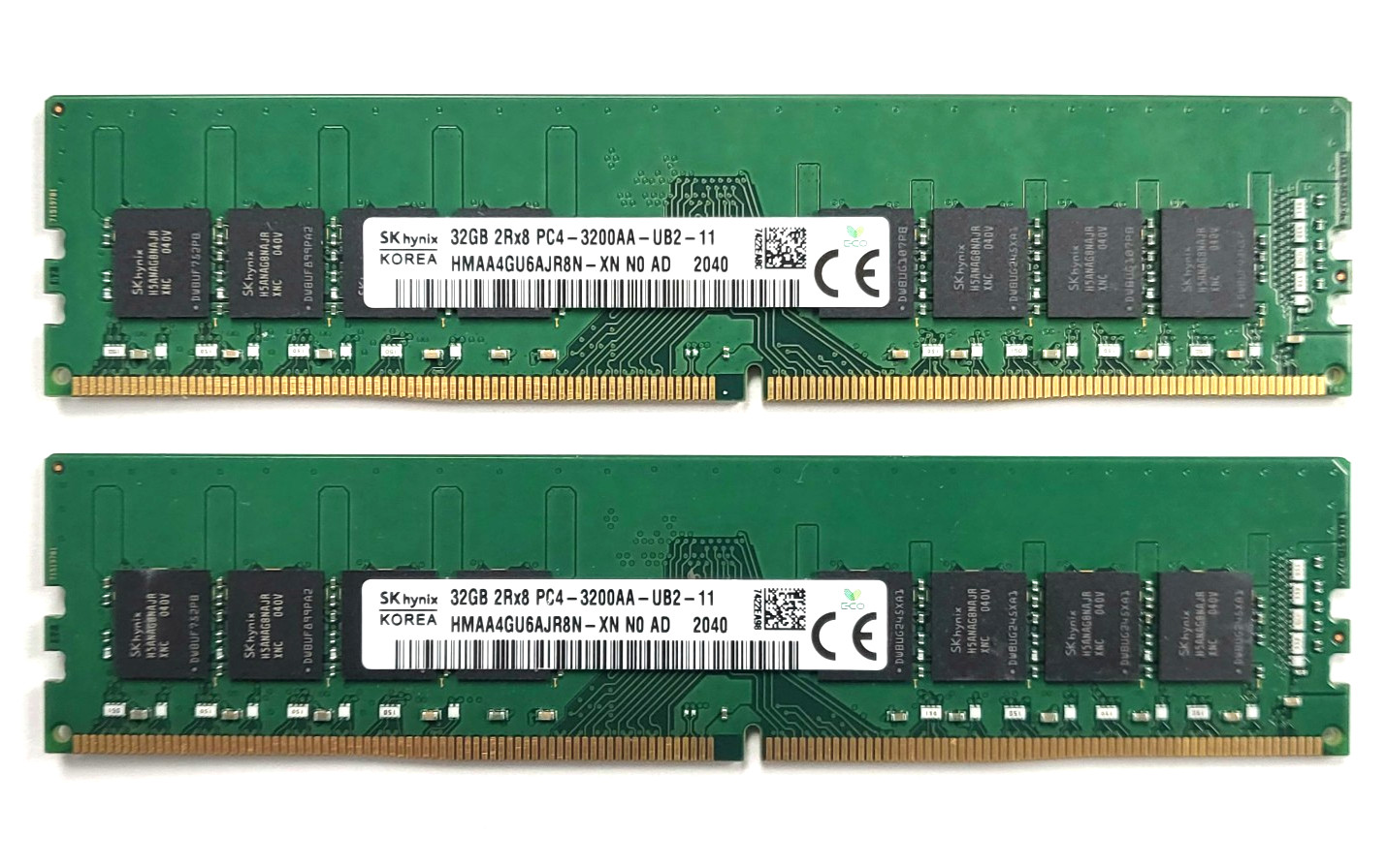 SK hynix DDR4 64GB Kit ( 32GB x2 ) PC4-3200AA UDIMM Desktop Memory HMAA4GU6AJR8N