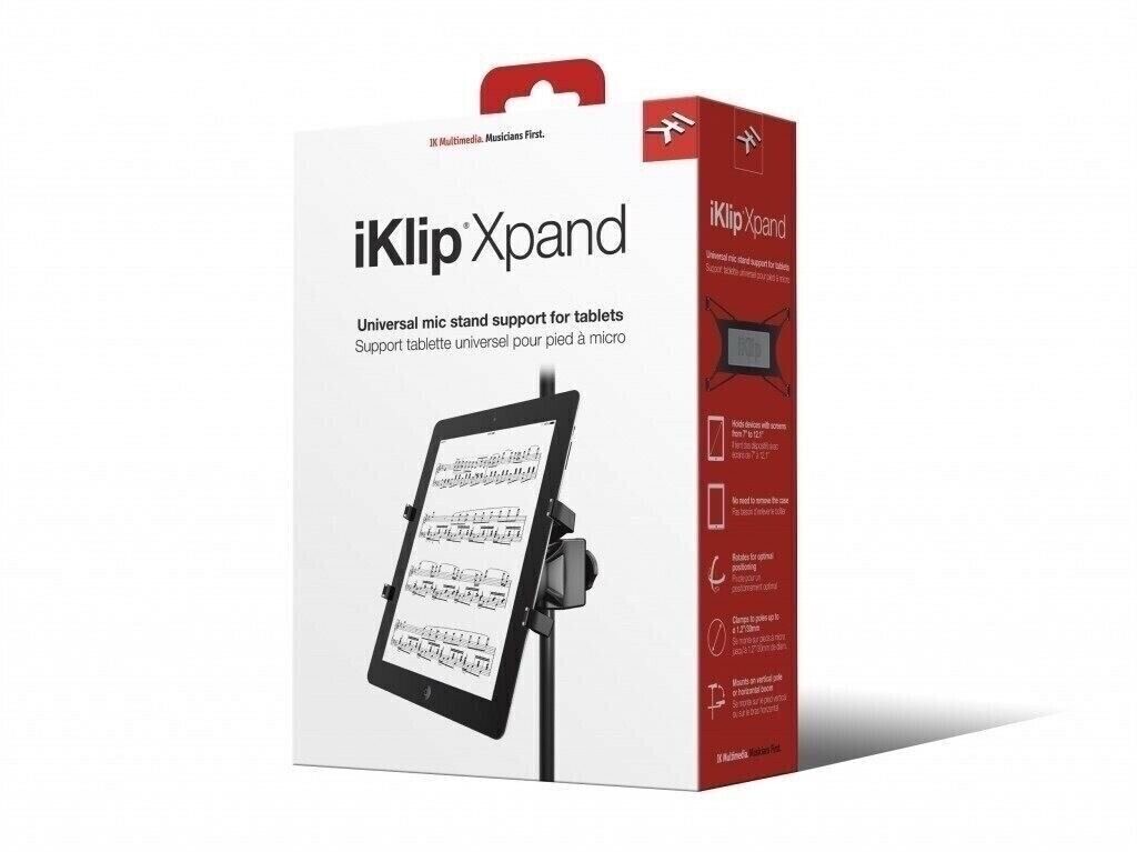 IK Multimedia iKlip Xpand Universal Mic Stand Support for iPad and Tables NEW