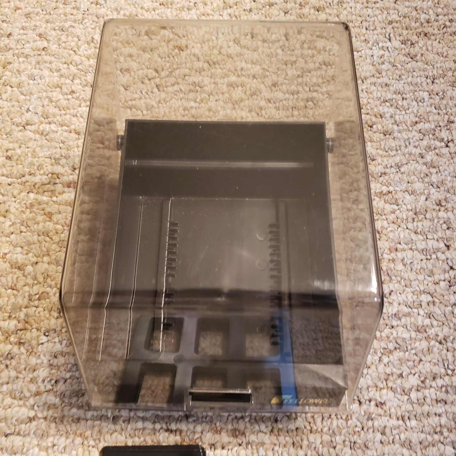 VINTAGE FELLOWES 5 1/4” Floppy Disk Storage Case Box Organizer w/ Dividers