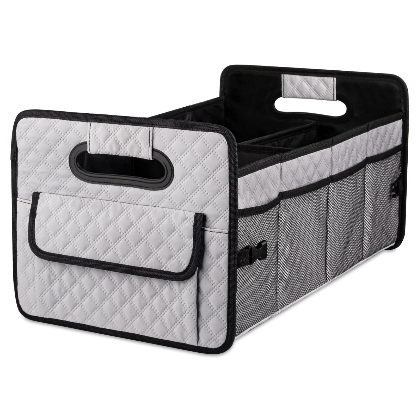 Car Trunk Organizers and Storage for SUV, Collapsible Multi Compartment Conta...