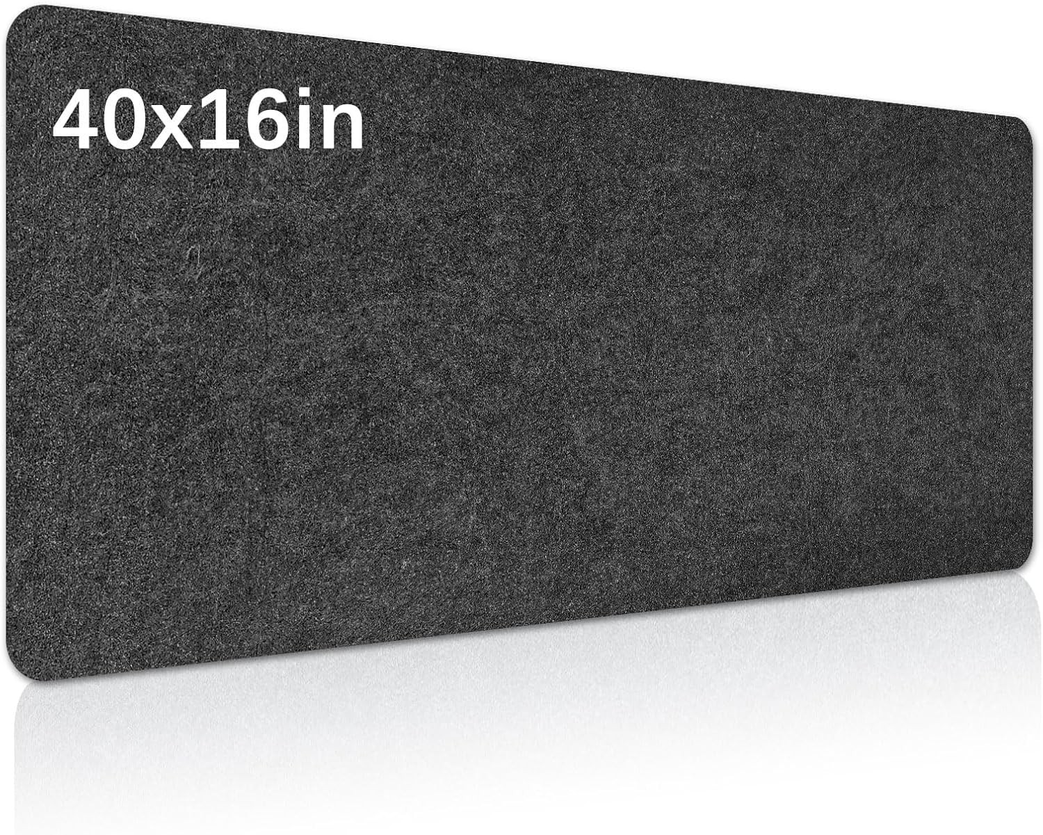 Large Felt Desk mat, 40''x16'' with Non-Slip Full Desk Mouse Pad,Office Computer
