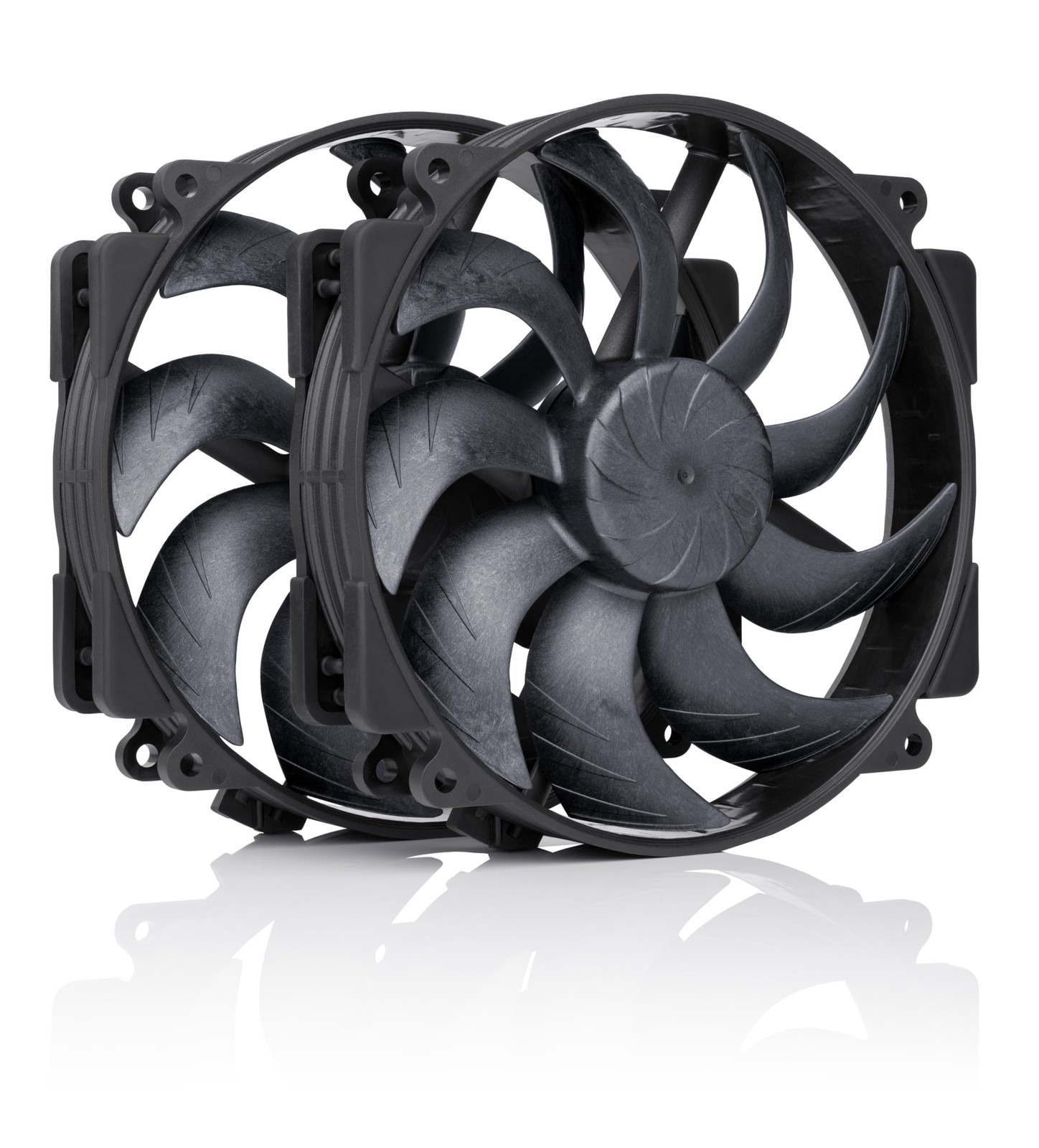 NF-A14x25r G2 PWM Sx2-PP chromax.Black, Push-Pull Set of Premium-Quality Quie...