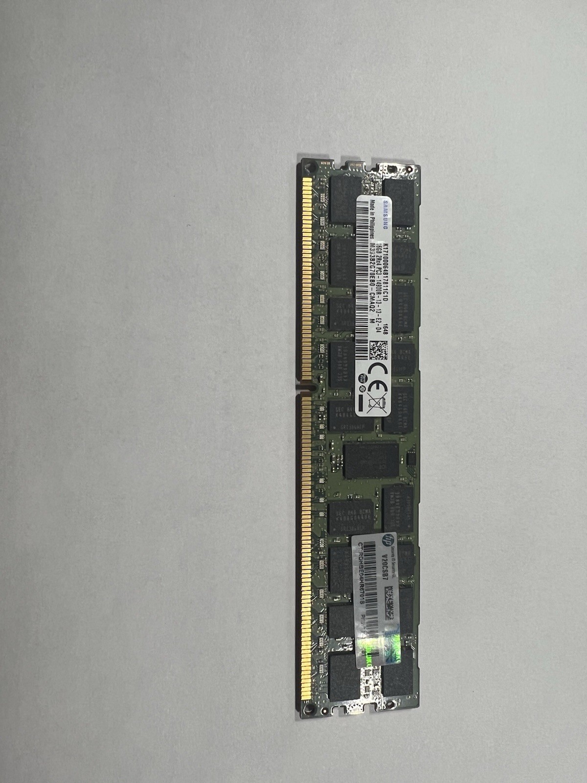 Samsung 16GB 2Rx4 PC3-14900R DDR3 ECC RDIMM M393B2G70DB0-CMA