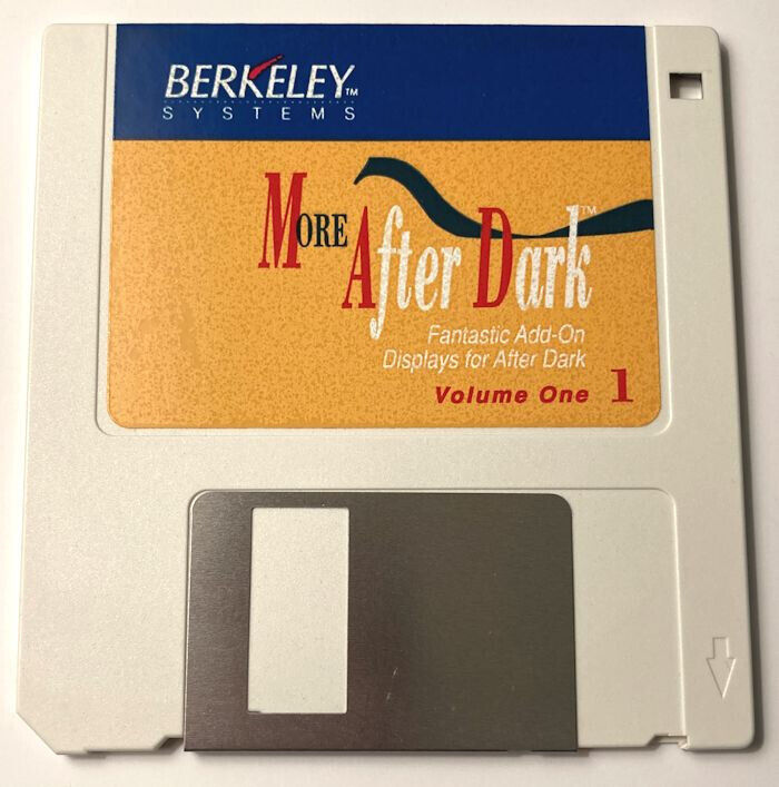 Berkeley Systems More After Dark Display Screen Saver Vol. 1 Floppy 1991 Vintage