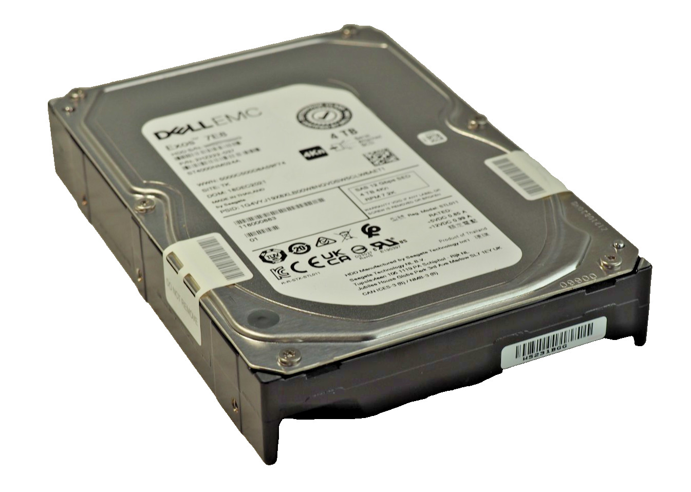 Dell EMC Isilon 005053525 Exos 7E8 ST4000NM024A 3.5" 4TB SAS 12Gbps 7.2k HDD