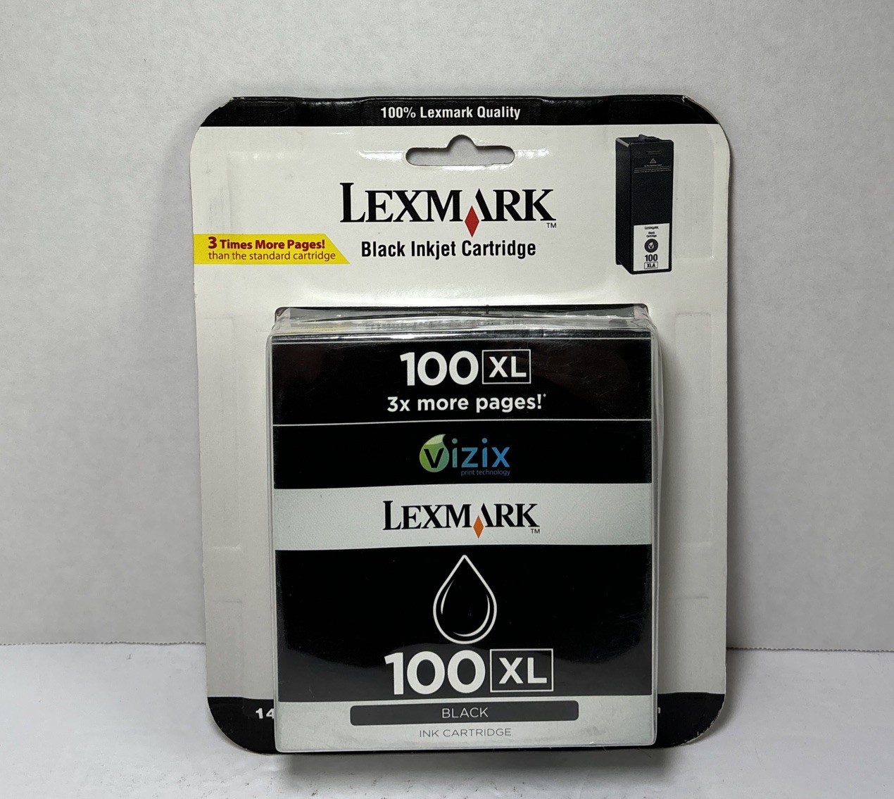 GENUINE LEXMARK 100XL Black 100 XL 14N1068 OEM Ink Cartridge - BRAND NEW SEALED