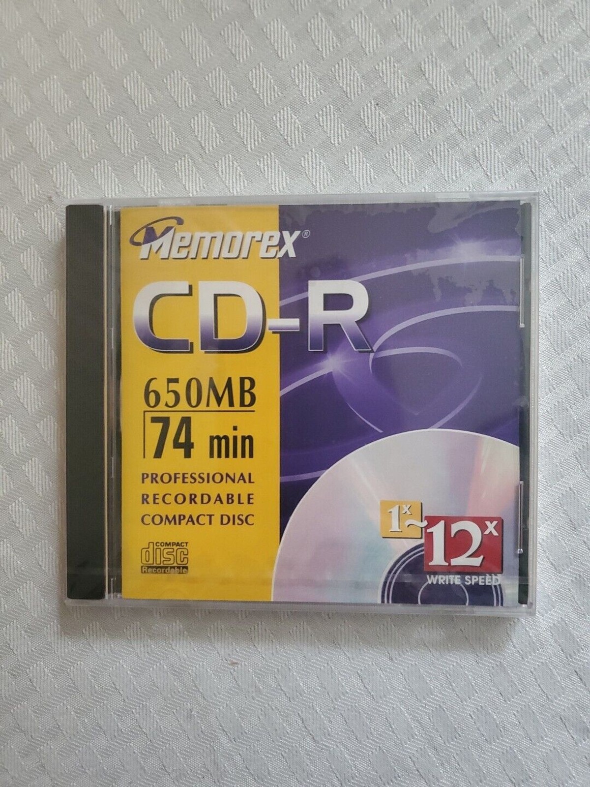 Sealed Memorex CD-R 650 MB 74 Min Recordable Compact Disc 1X 12X Write Speed