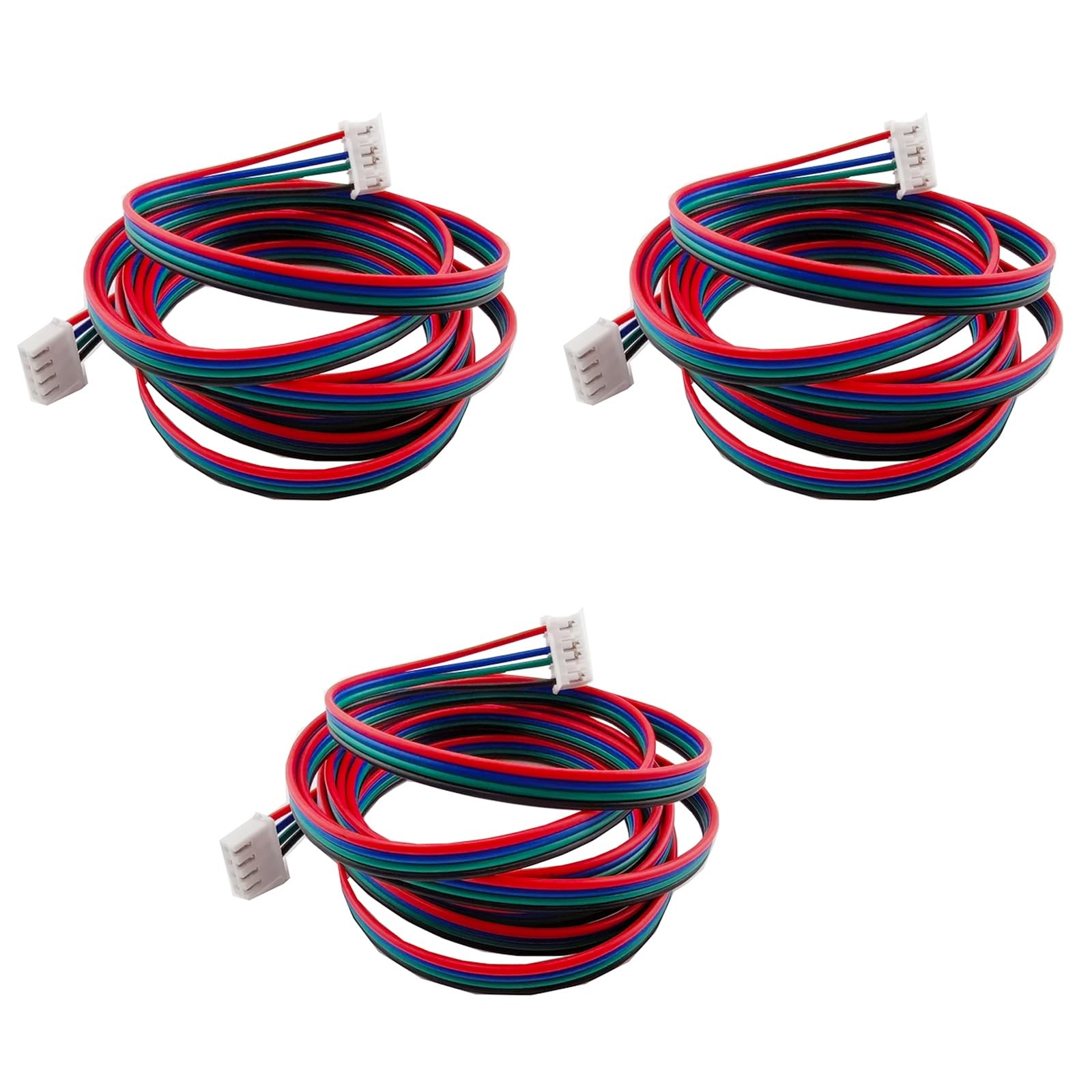 3Pcs 1.5M Stepper Motor Cables XH2.54 4Pin to 6Pin Terminal Motor Wires, Ende...