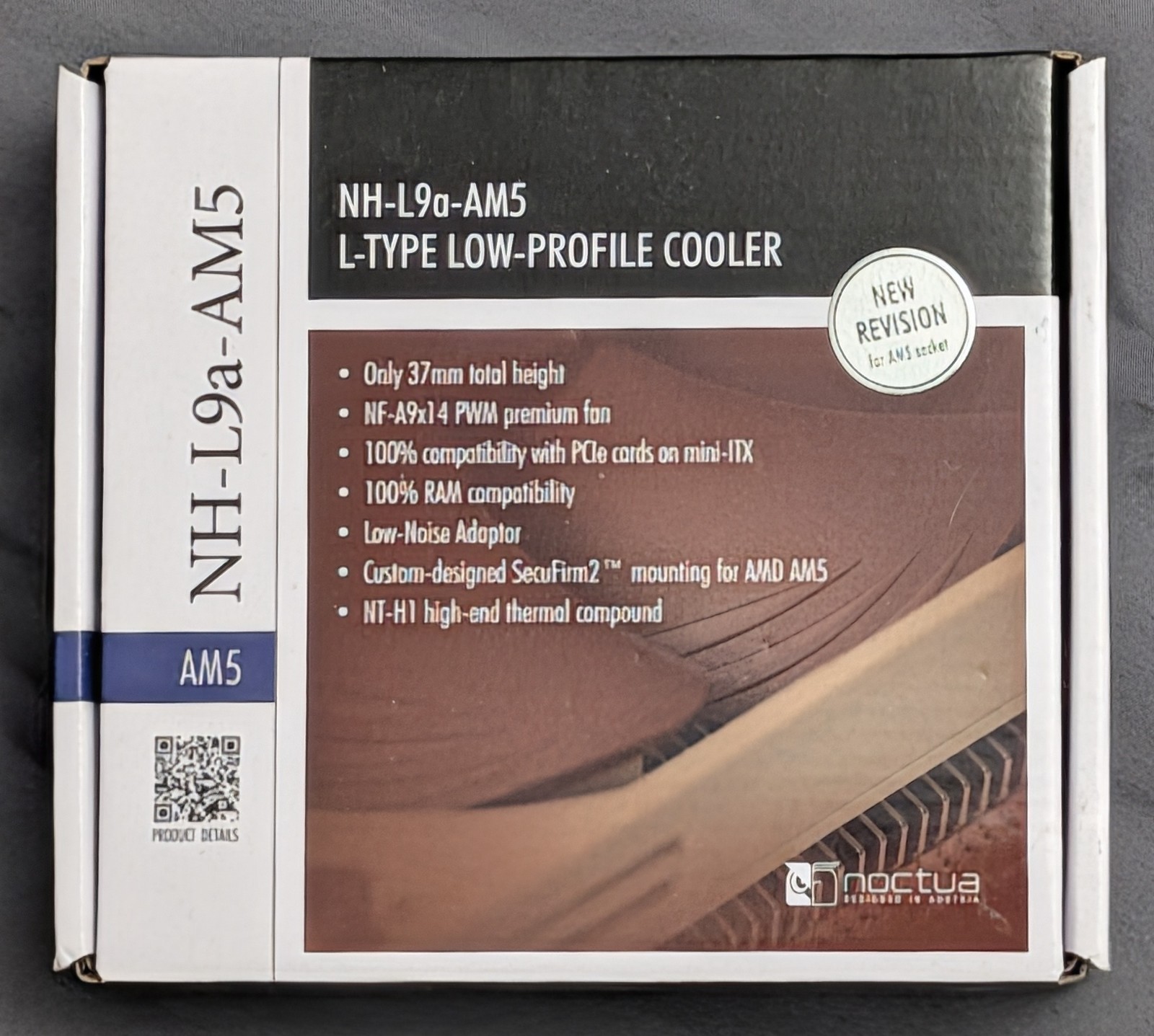 Noctua NH-L9a-AM5 Low-Profile CPU Cooler AM5 92mm NF-A9x14 PWM 37mm