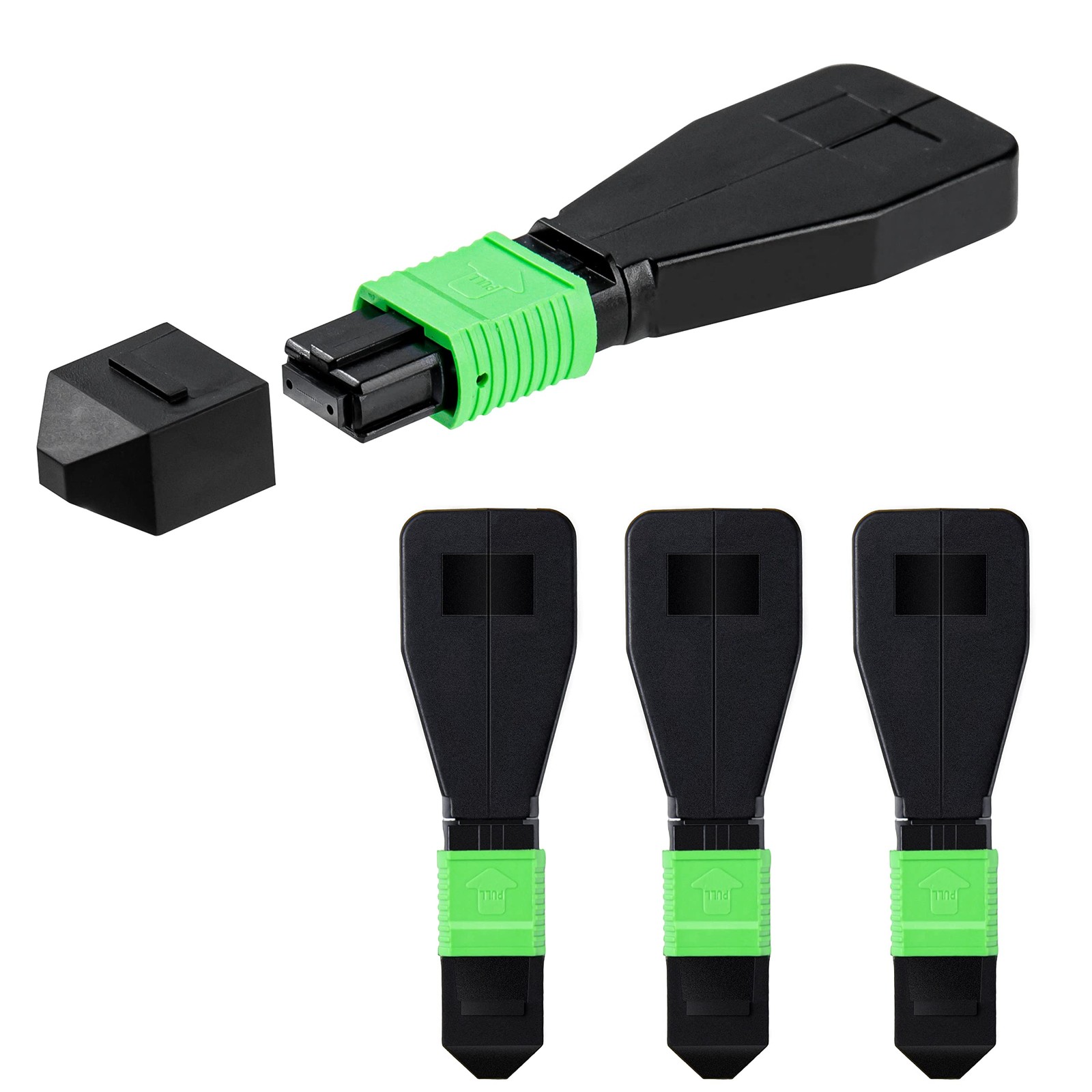 GwliUni 4Pcs MPO Single Mode Female Loopback Plug Supports 12 Fiber Core 6 Ch...