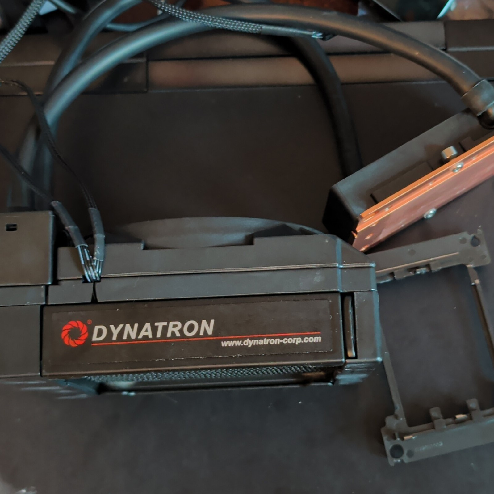 Two Dynatron Black Liquid CPU Cooler Radiator w/ Fan, Tubing & Connectors