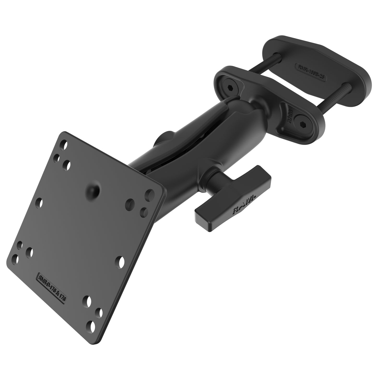 RAM-246-247U-25  RAM 2.5" Square Post Clamp Mount with 100x100...