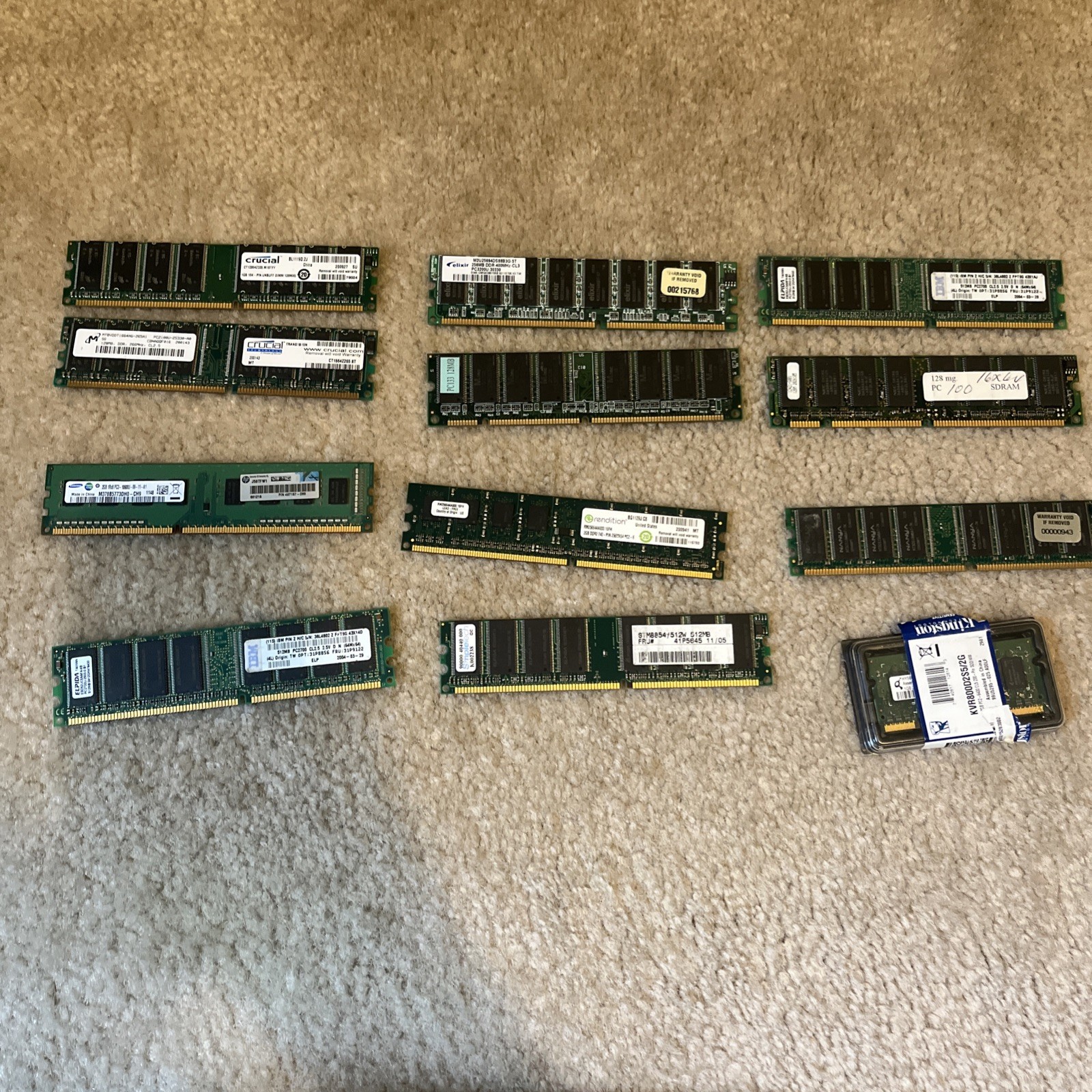 Ram Lot Of 12 