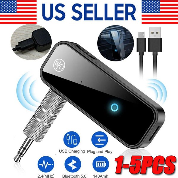 USB Wireless Bluetooth 5.0 Transmitter Receiver for Car Music Audio Aux Adap lot