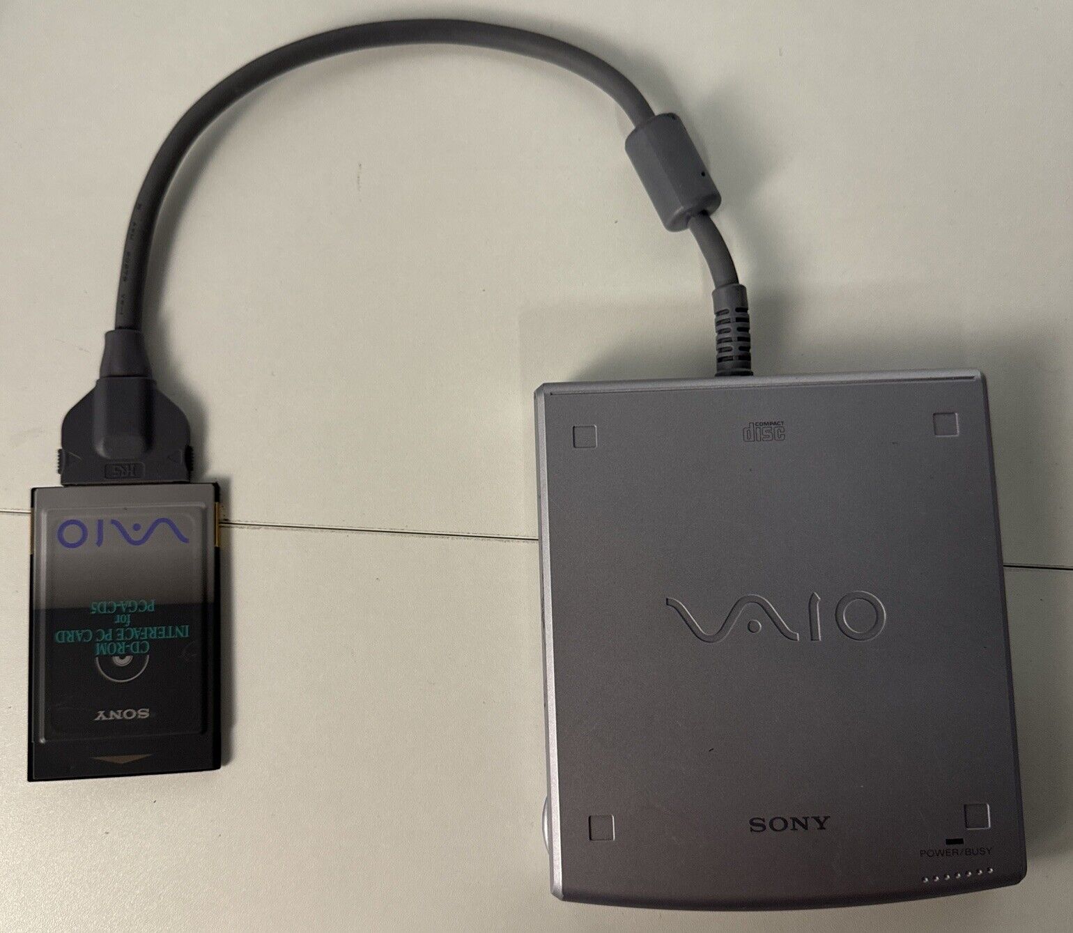 SONY VAIO PCGA-CD5 External Portable CD-ROM Drive Made in Japan