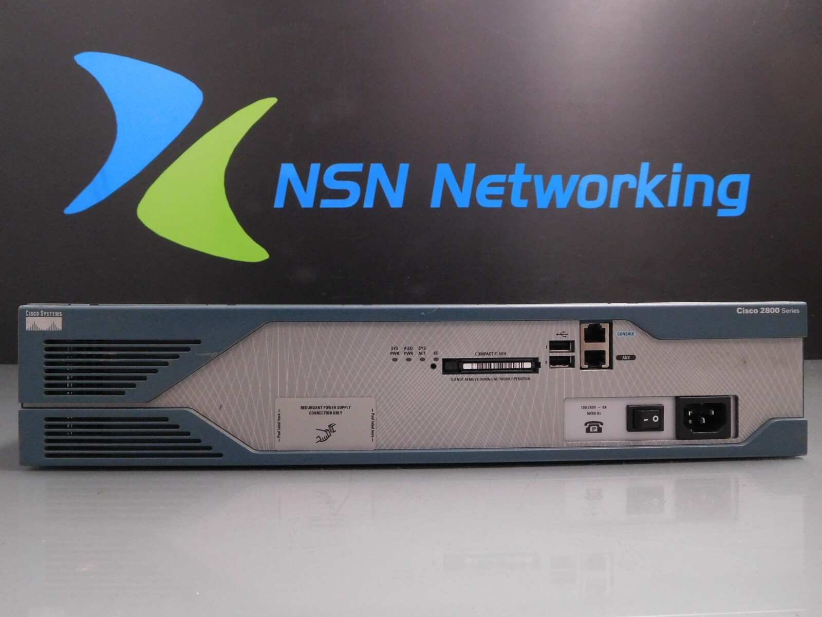 Cisco 2821 C2821-VSEC-CCME/K9 VWIC2-1MFT/E1 NME-AIR-WLC25-K9 PWR-2821-51-AC-IP