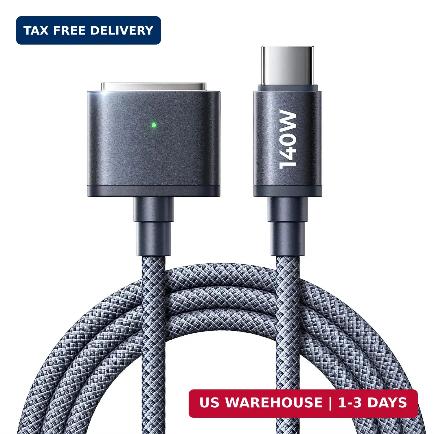 LISEN Macbook Magsafe Charger (6.6FT) for M5/M4/M3 MacBook Pro Air Charger, 140W