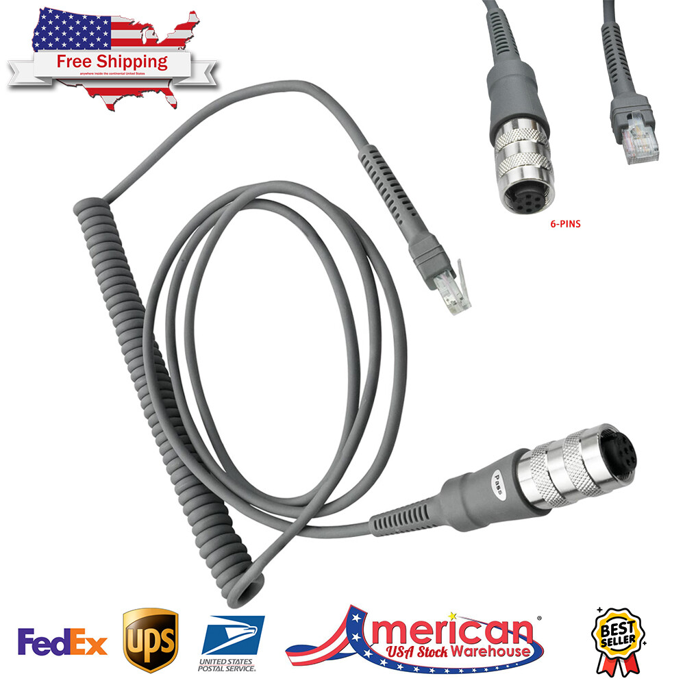 USB Cable 25-71918-01R for Symbol VC5090 to LS3408 DS3407 DS3408 DS3508 6Pin,9ft