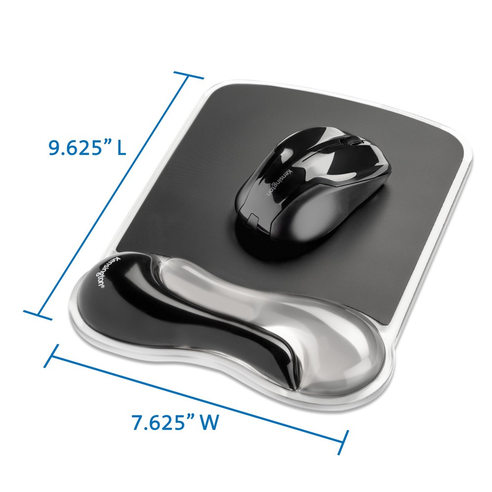 Kensington Technology Group K62399Us Duo Gel Mouse Pad Wrist Rest Gray