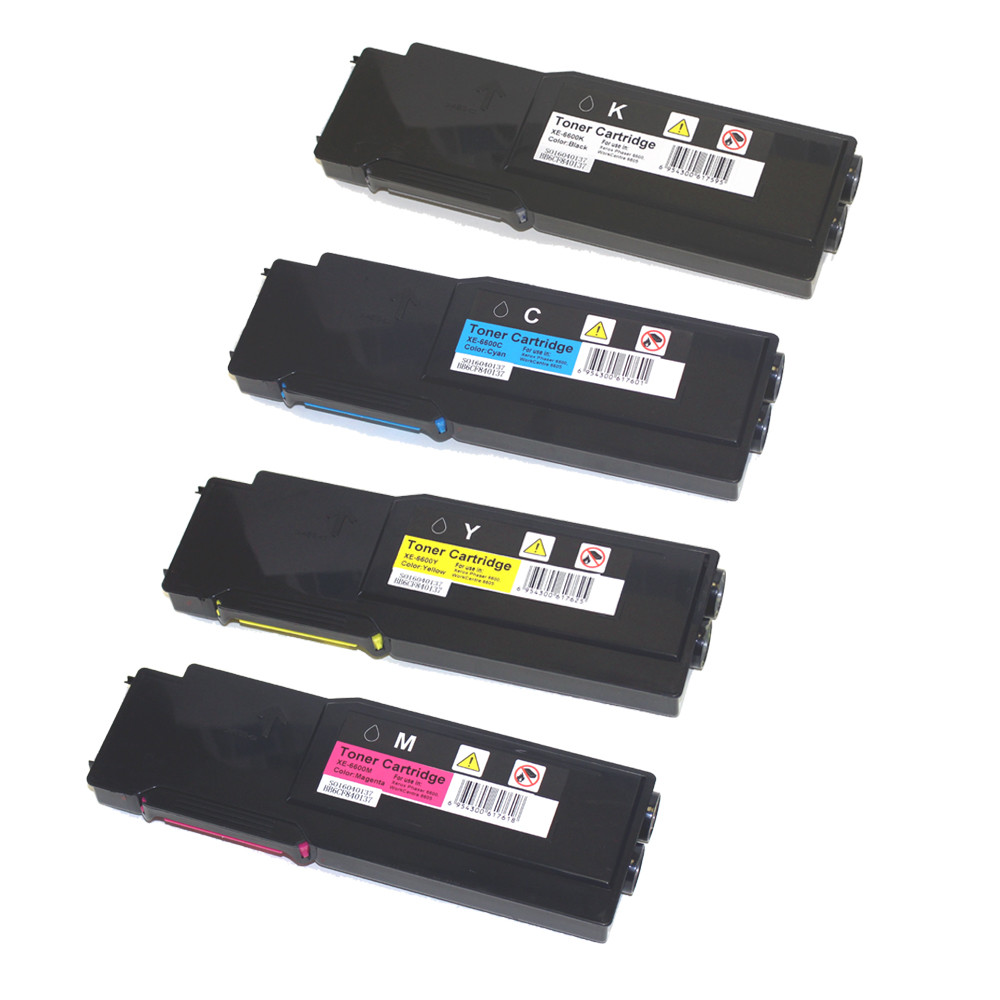 4PK NON-OEM Xerox Toner For Phaser 6600 6600DN WorkCentre 6605 6605DN HIGH YIELD