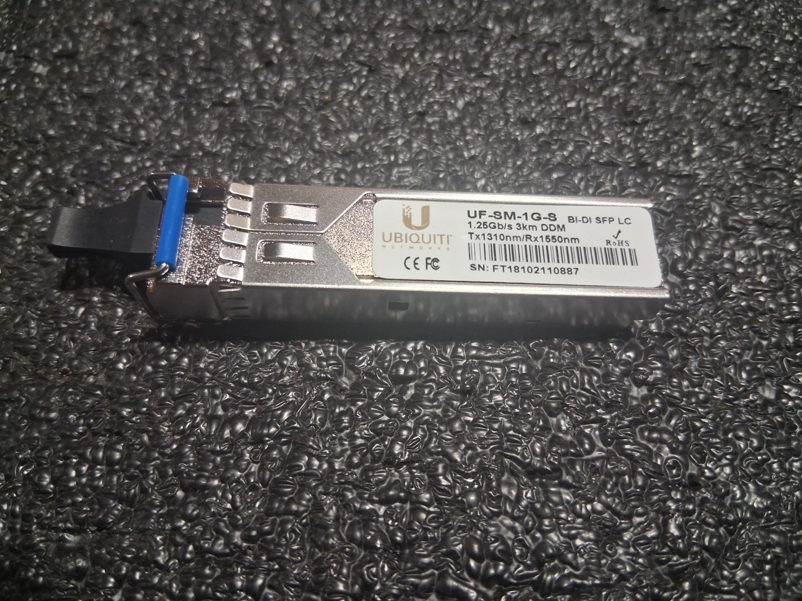 Ubiquiti UF-SM-1G-S Single -Mode SFP Fiber Module,1G,BiDi