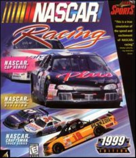 NASCAR Racing 1999 Edition PC CD drive pro stock car truck tracks race game 99
