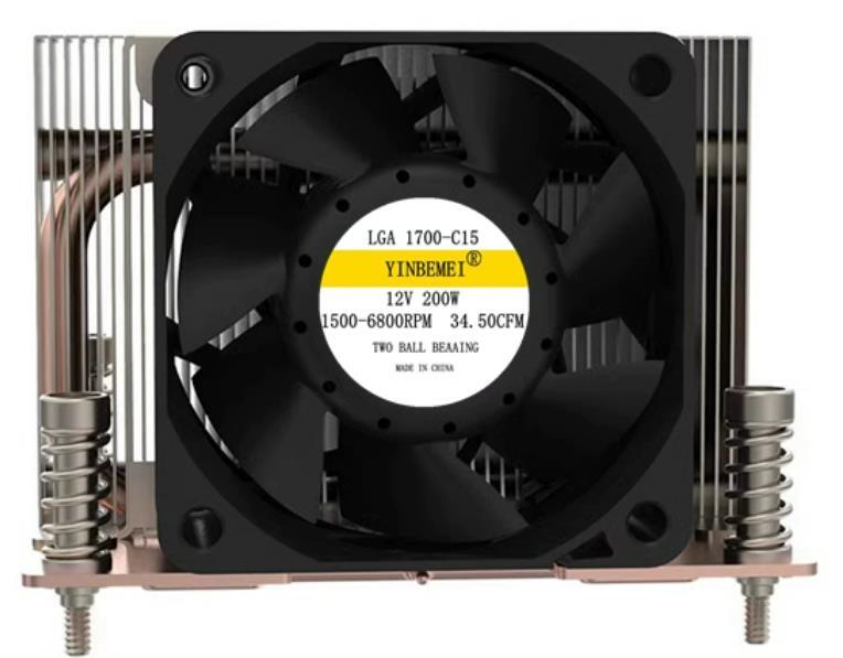 CPU Cooler Fan12V 200W LGA1700 Support Supermicro X13SAE-F Intel Core i7-12700K/