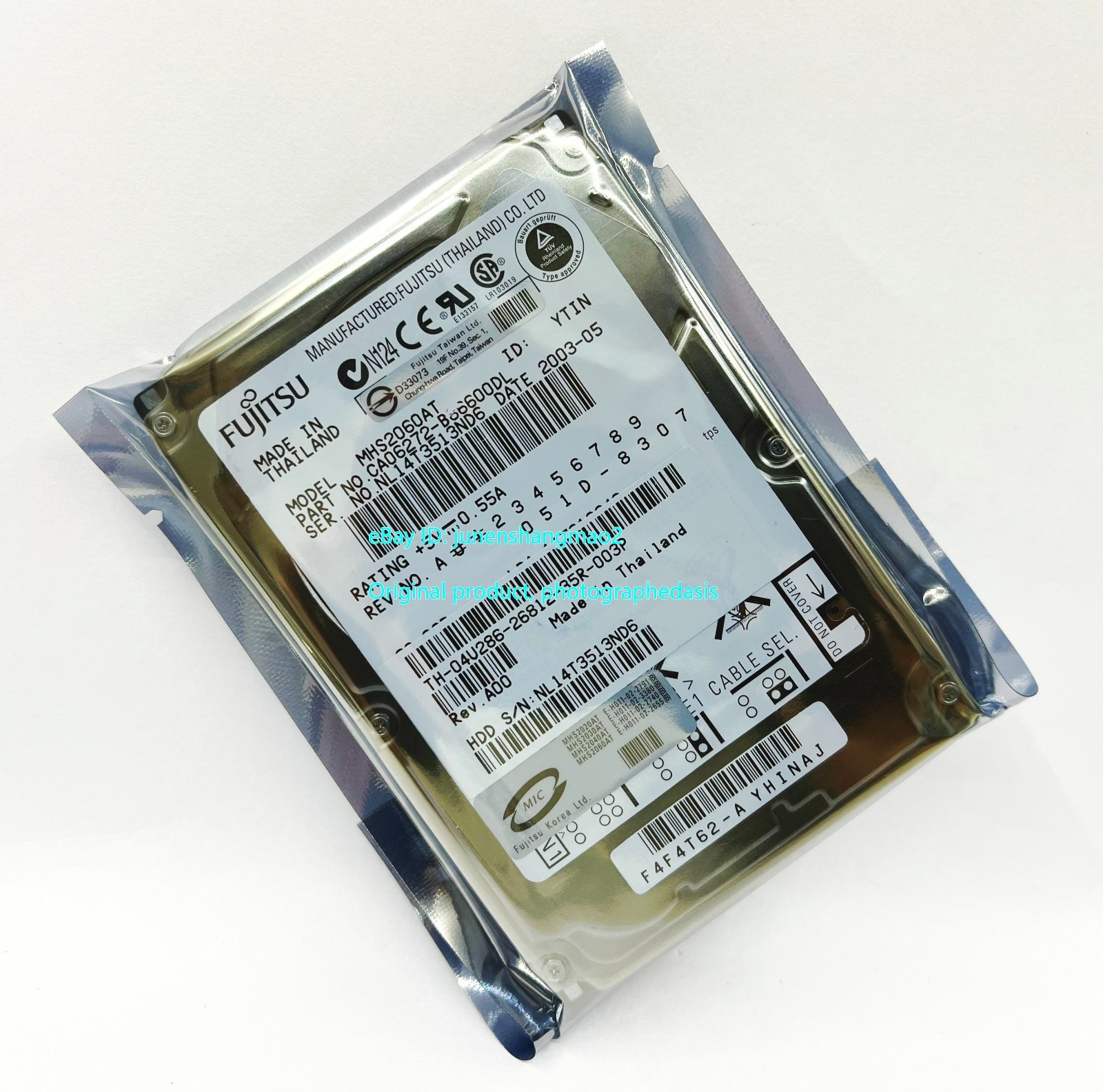 Fujitsu 60GB MHS2060AT IDE 2.5-inch notebook hard drive