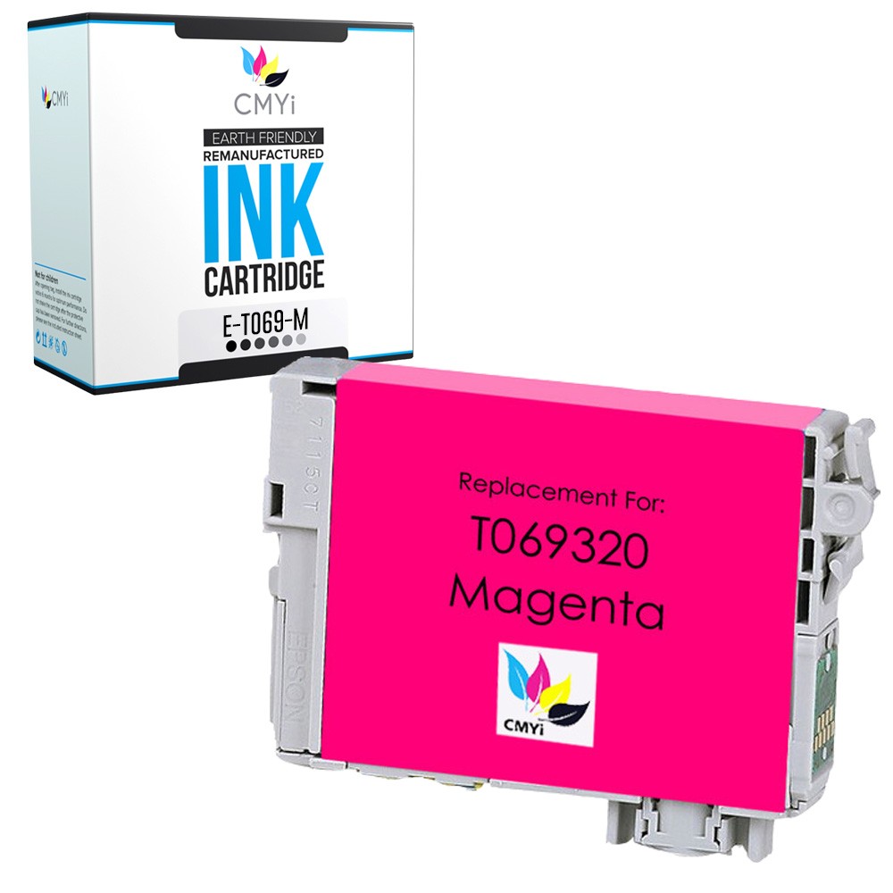 CMYi 1-PK Compatible T069 Magenta Ink Cartridge for Epson WorkForce 1300 30 310