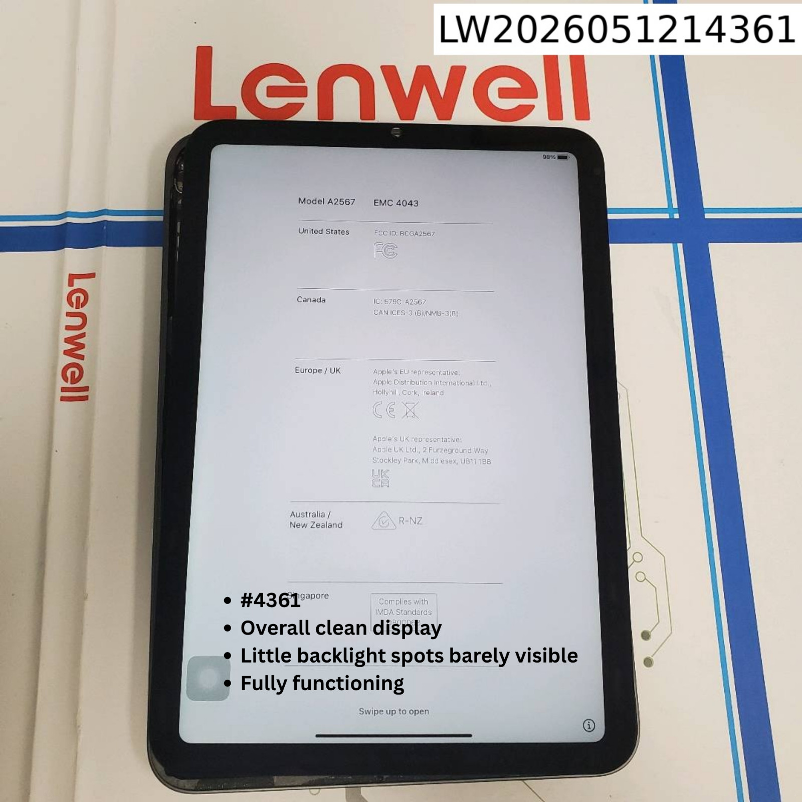Discount OEM iPad mini 6 LCD Display Screen Digitizer Replacement A2567 A2568