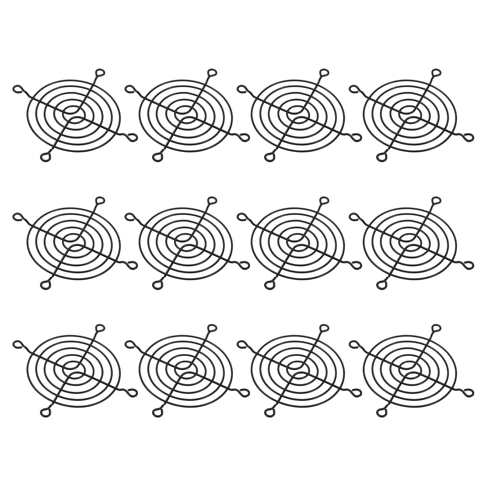 12pcs 80mm Fan Finger Grill Metal Grill Protector Guard Fan Protective Cover