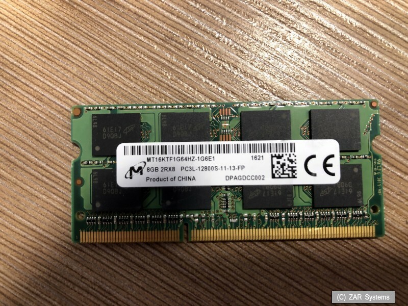 8GB HP 693374-001 Micron DDR3 1600MHz PC3-12800 SO-DIMM 204-PIN RAM Memory, 1A
