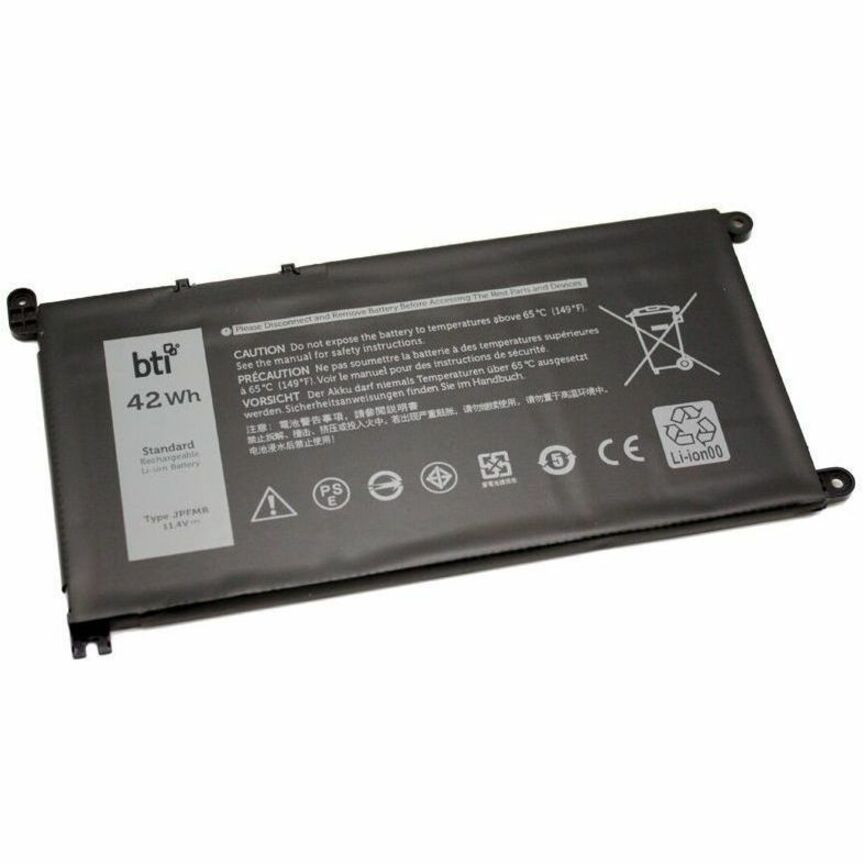 BTI 3 Cell Li-Ion Replacement Battery for Select Dell Chromebooks JPFMR-BTI