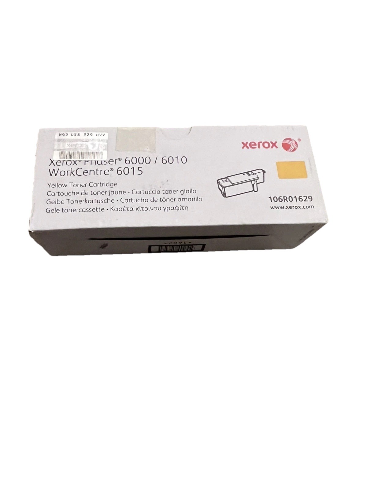 Xerox 106R01629 Yellow Toner Phaser 6000 6010 WorkCentre 6015 OEM Genuine