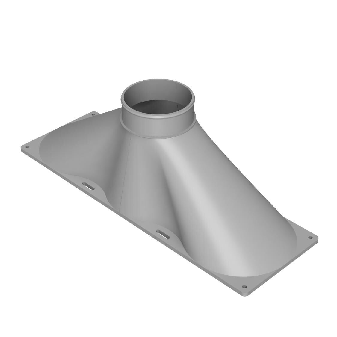 Triple 120mm Fan Duct Adapter 3 4 5 6 7 8 Inch PC Exhaust Server Sim Racing