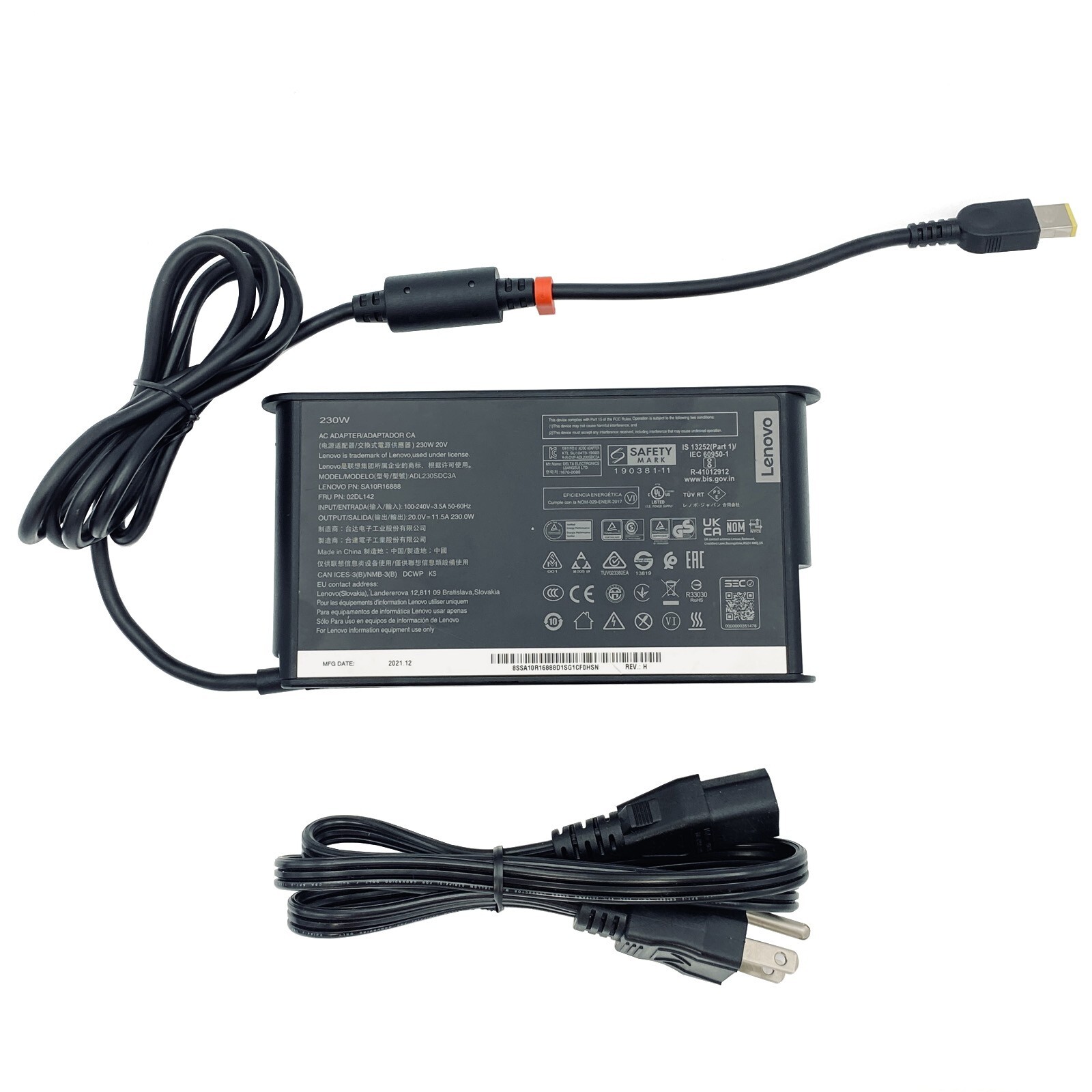 Genuine Lenovo 20V 11.5A 230W AC Power Adapter ADL230SLC3A SA10R16889 Charger