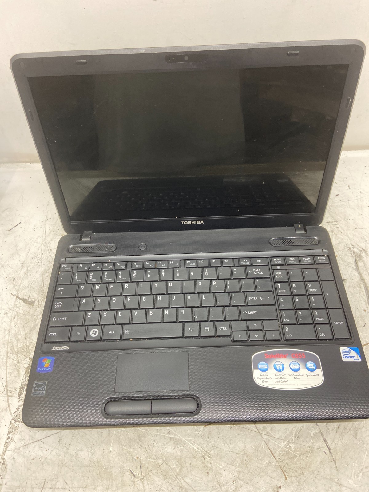 Toshiba Satellite C655-S5125 Intel Celeron 925 2.3 GHz 4 GB NO HDD