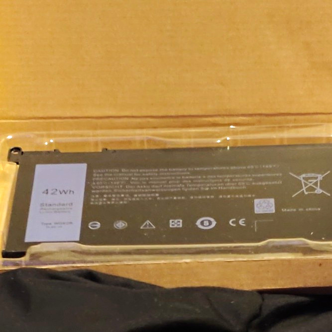 Dell WDXOR 42Wh 11.4V Li-Ion Laptop Battery Black Compatible For Dell