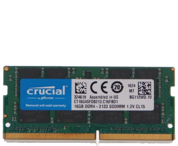 Crucial 16GB CL15 DDR4-2133 1.2V Laptop RAM CT16G4SFD8213.C16FBD1
