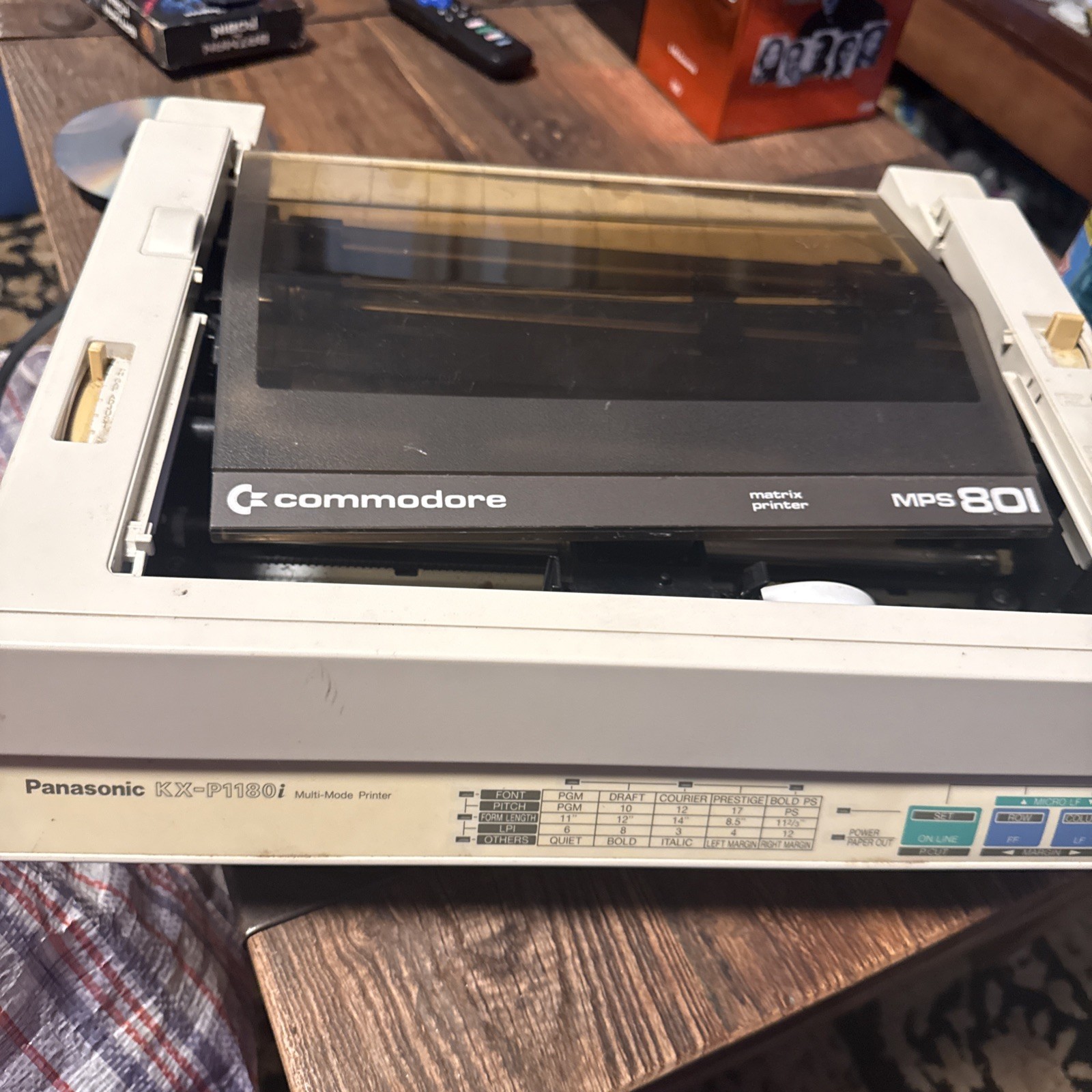 Vintage Panasonic KX-P1180 Multi Mode Dot Matrix Printer Powers On