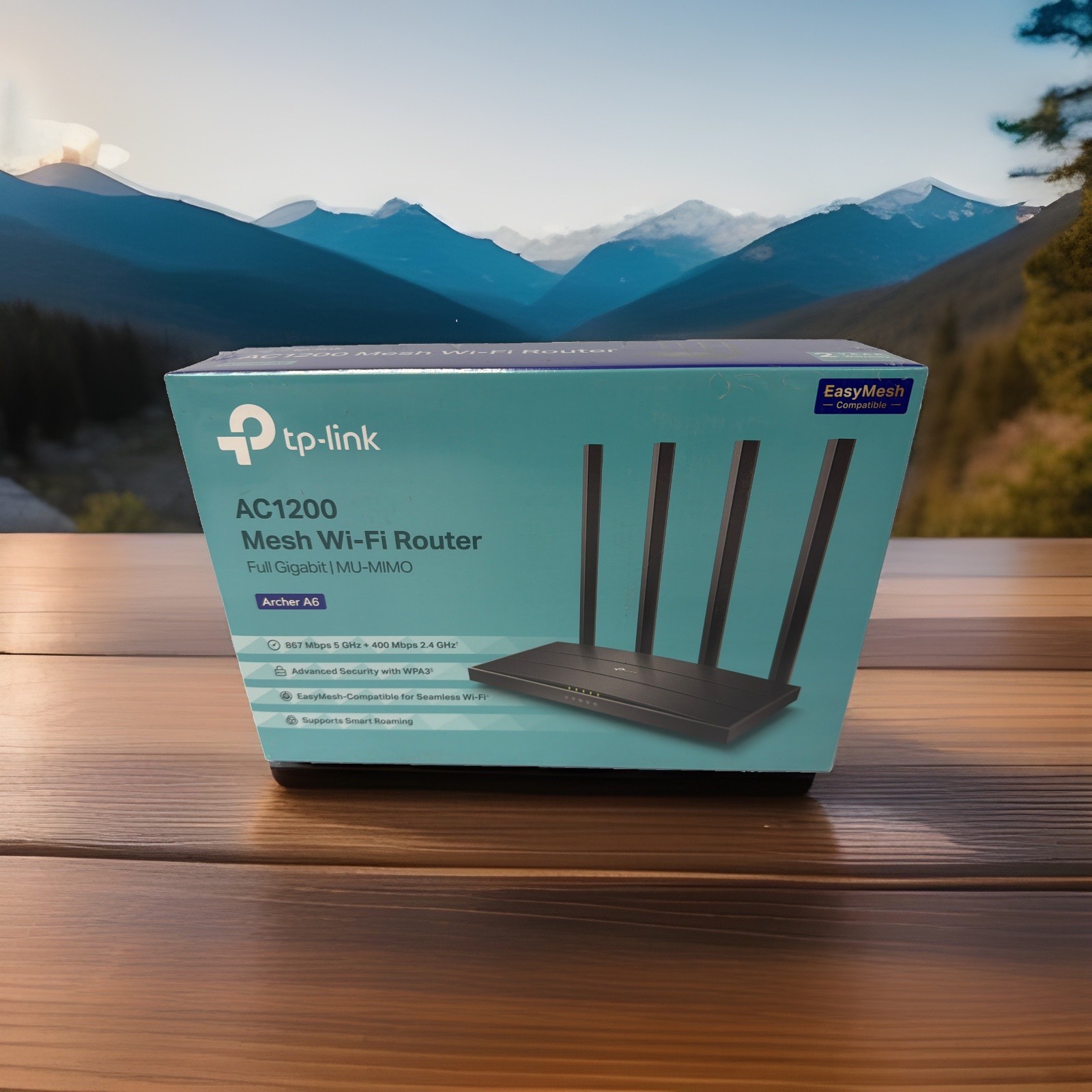 TP-Link AC1200 Gigabit WiFi Router Archer A6 Dual Band MU-MIMO Wireless NEW