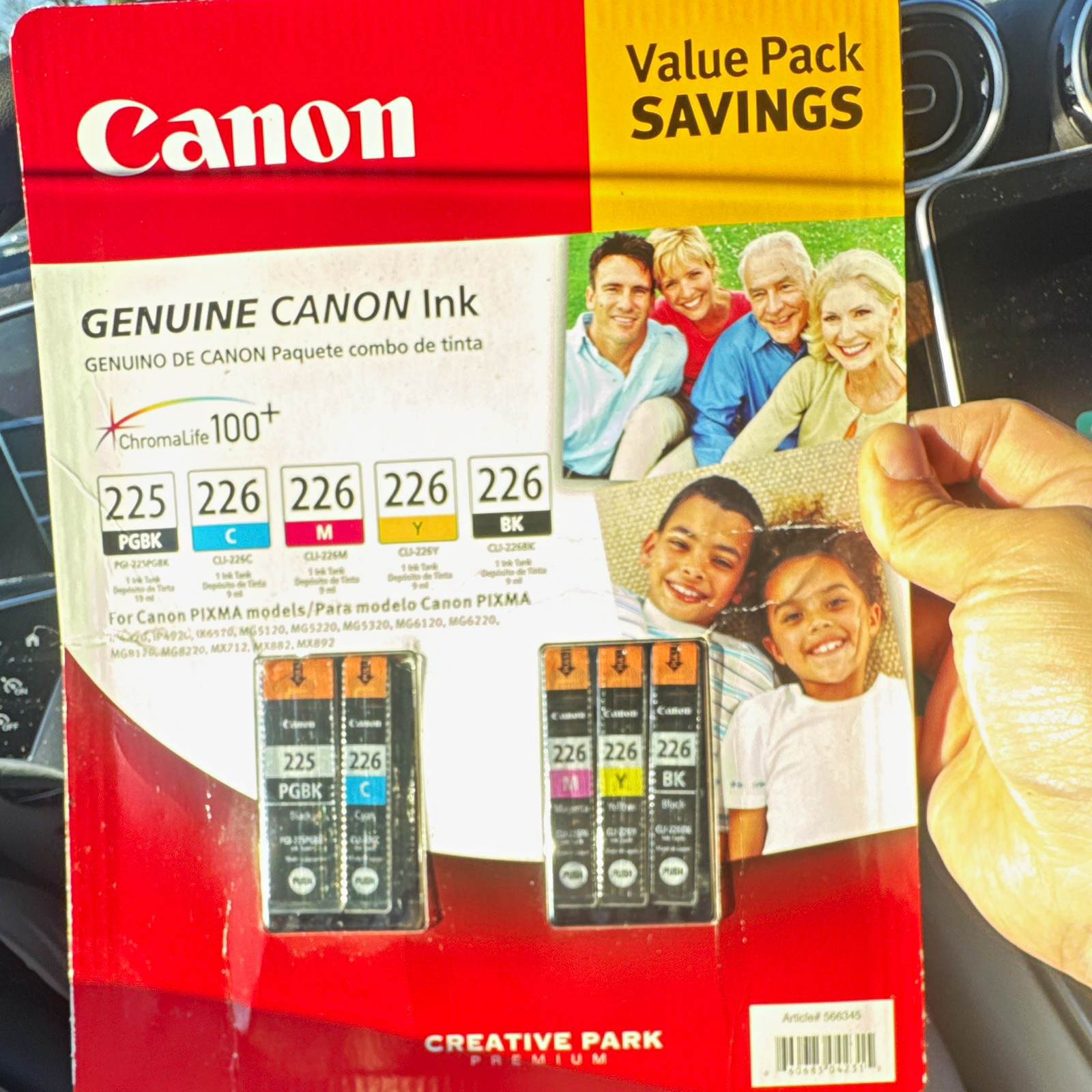 Canon Genuine PGI-225 PGBK & CLI-226 CMYBK Ink for PIXMA Inkjet Printers