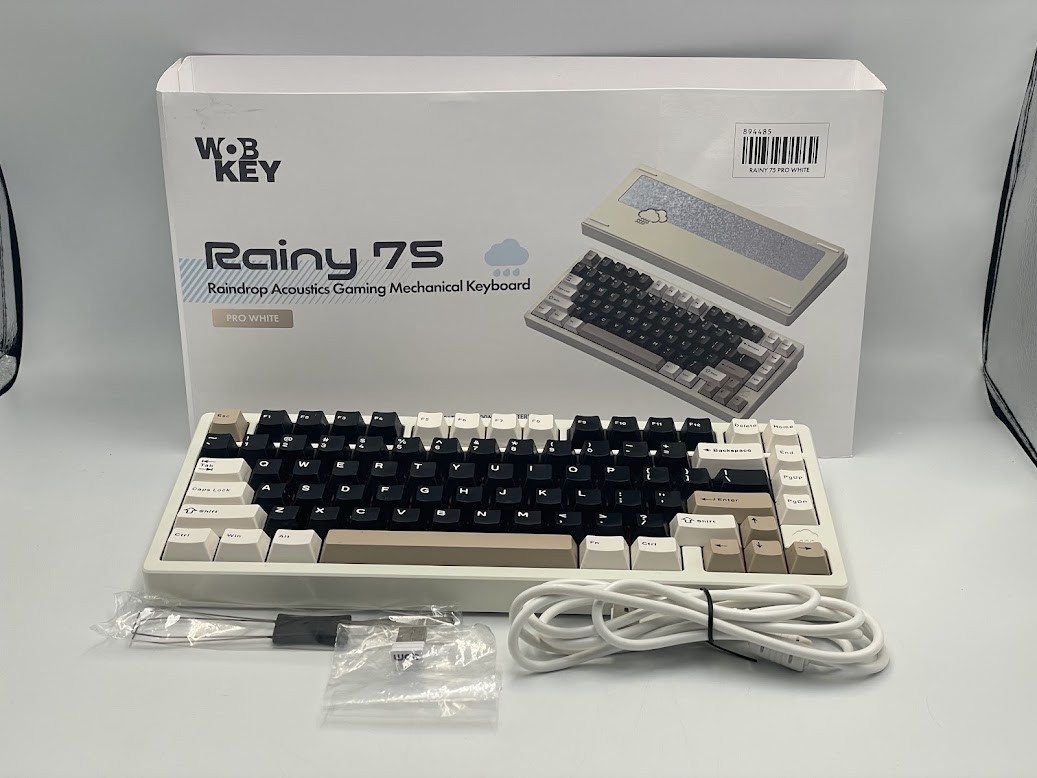 WOBKEY Rainy 75 Pro Keyboard - White Cocoa Switch