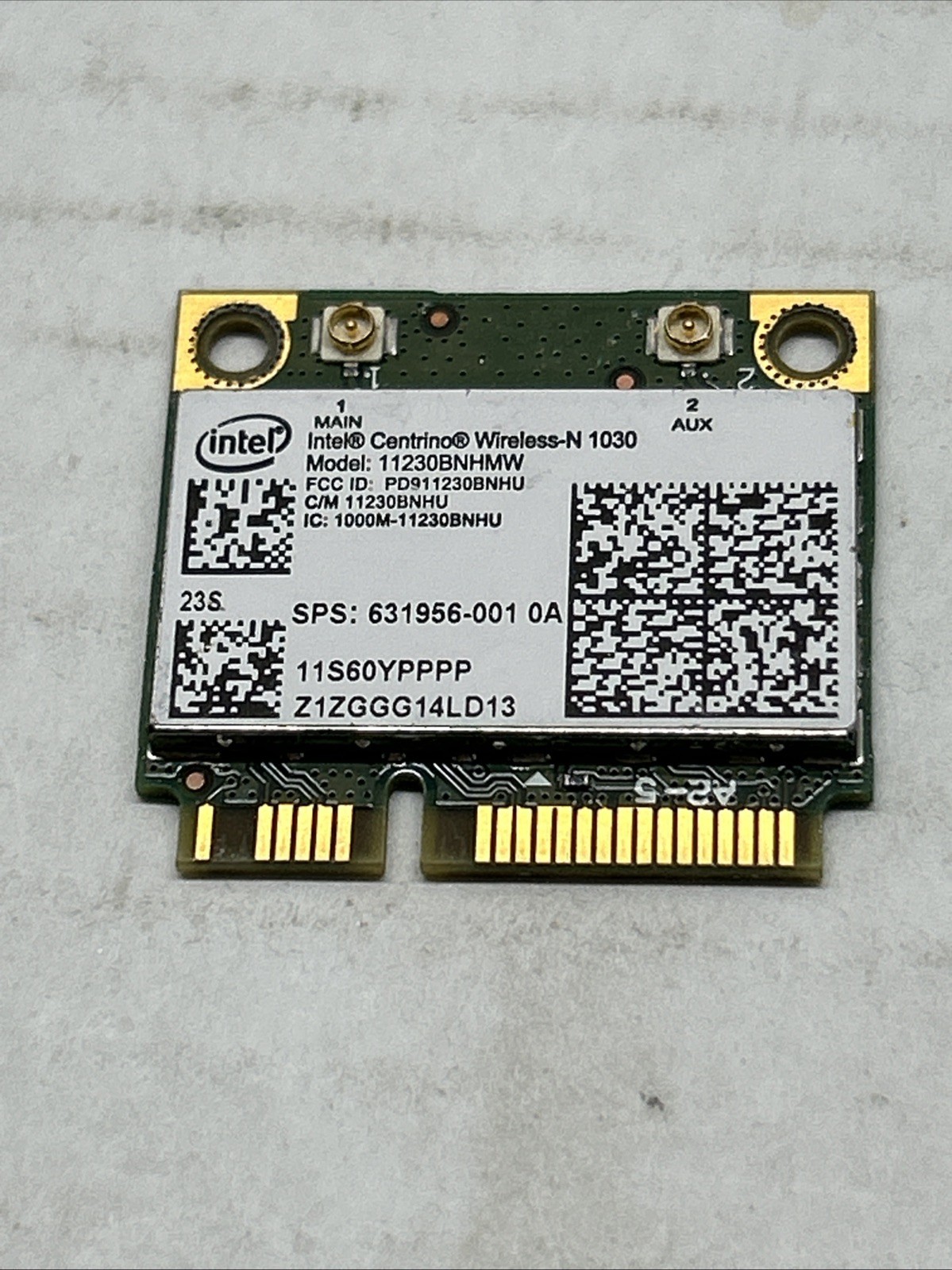 Genuine Intel Centrino Wireless-N-1030 11230BNHMW 802.11b/g/n BT PCIe Half