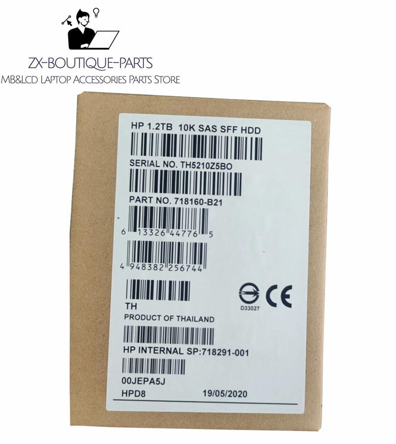 For NEW HPE 718160-B21 718291-001 1.2TB 6G 10K G6 G7 SAS 2.5" HDD DP